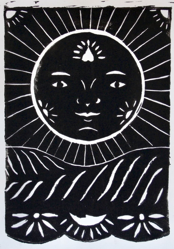Sol Linocut